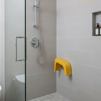 Manicure Pedicure Stool with Grooves Storage Shower Foot Holder Stand Anti-skid Universal Plastic Shaving Toenail Leg Rest Stand - gallery 2