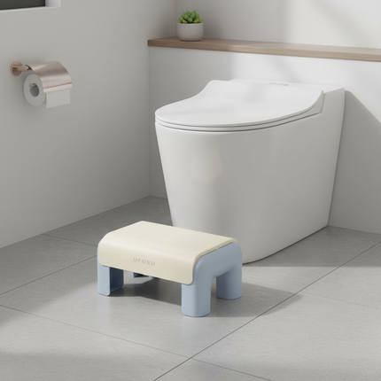 Ergonomic Shoe Changing Stool Waterproof Anti-Slip Toilet Footstool Multi-Function Universal Bathroom Foot Stool Wear Shoes - gallery 2