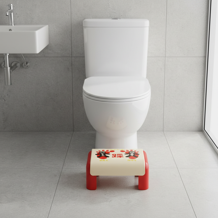 Ergonomic Shoe Changing Stool Waterproof Anti-Slip Toilet Footstool Multi-Function Universal Bathroom Foot Stool Wear Shoes - gallery 2