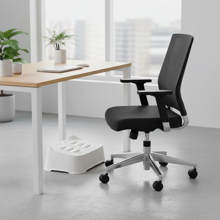 Footstool Under the Table Home Use Resting Legs Footrest Office Foot Pedal Stepping Board Office Comfort Footrest Creative Rolle - gallery 2