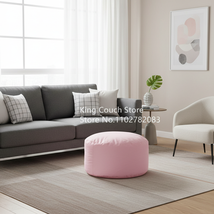 foot rest relaxing custom folding furniture wholesale round footstool makeup stools polyester sofa ottoman modern pouf chair - gallery 2