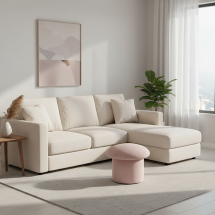 Nordic Ottomans Lovely Mushroom Fabric Art Makeup Stool Creativity Bedroom Step Round Stools Bedroom Furniture Foot Stool Pouf - gallery 2