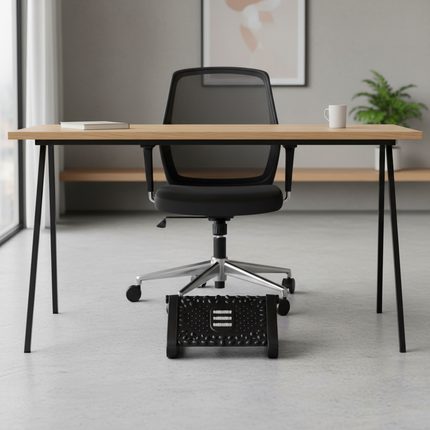 43*32cm Office Stool Footrest With Ergonomic Design Relieve Pressure Improve Comfort Footstool Massage Rollers For Office Space - gallery 2