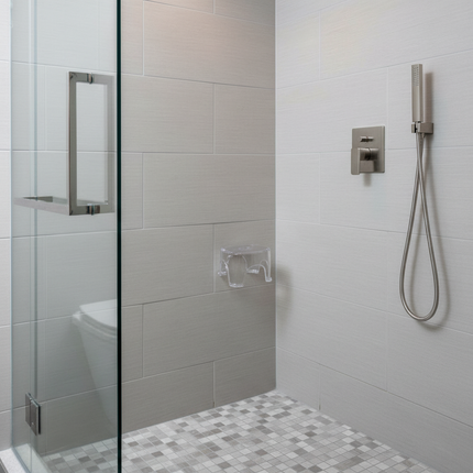 Acrylic Bathroom Stool Shoe Foot Rest Non Slip Shower Stool Bench Shoe Change Stool Household Transparent Seat for Living Room - gallery 2