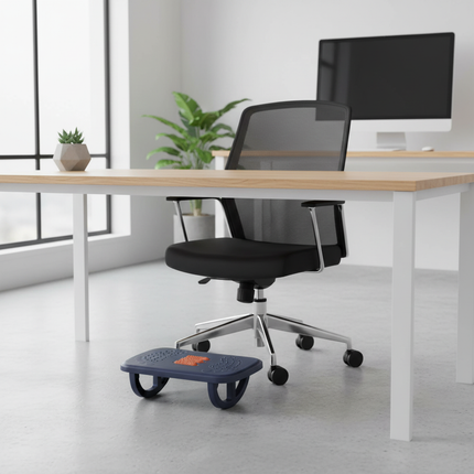 Rocking Footrest for under Desk Ergonomic Desk Leg Rest Rocker Balance Board Comfortable Foot Stool for Desk Home Office - gallery 2
