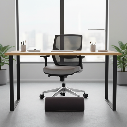 Foot Rest Washable Cover-Under Desk Footrest For Under Desk At Work, For Fatigue&Pain Relief With Memory Foam, Non Slip Bead - gallery 2