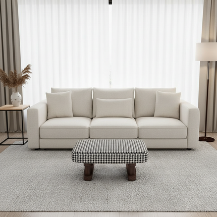 Colorful Small Wooden Stool with Non-Slip Pad Footrest Seat Square Household Living Room Hallway Sofa Tea Stools - gallery 2