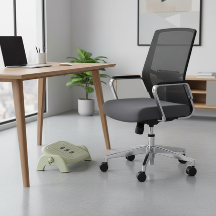 Ergonomic Massage Footstool Durable Detachable Foot Rest Stool Feet Support Adjustable Height Footrest Cushion Living Room - gallery 2