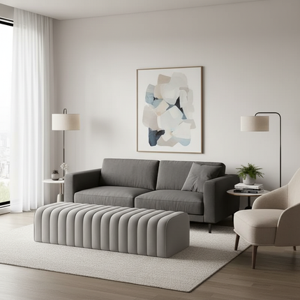 UVR Light Luxury Shoeshine Bench Modern Simple Doorway Entrance Chair Bedroom Bedside Bench Living Room Sofa Footrest Chair - gallery 2