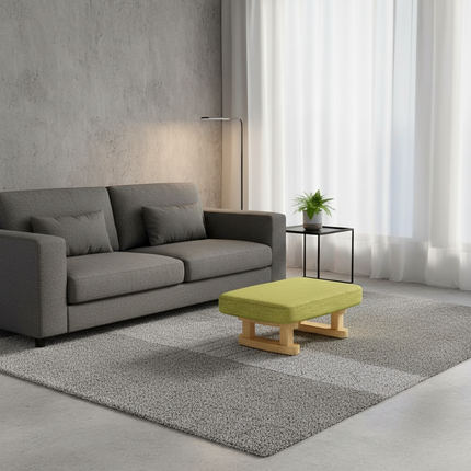 Colorful Small Wooden Stool with Non-Slip Pad Footrest Seat Square Household Living Room Hallway Sofa Tea Stools - gallery 2