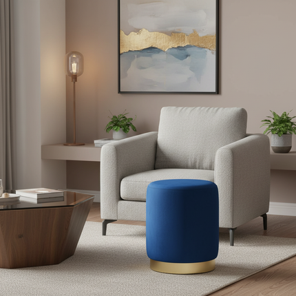 Modern Soft Velvet Bed Footrest Stools Ottomans Entrance-hall Shoes Stool Living Room Furniture Dresser Chair Pouf Footstool N - gallery 2