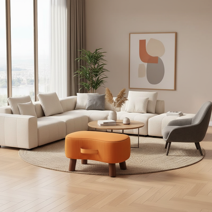 Potable Small Wood Chair Household Shoe Changing Stool Sofa Living Room Foot Rest Stool Tea Table Children Bathroom Footstool - gallery 2