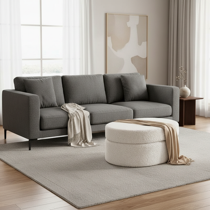 Home Furniture Stool Creative Storage Boxes Lamb Cashmere Hallway Bench Advanced Foot Seat Multifunctional Shoe Changing Stool - gallery 2