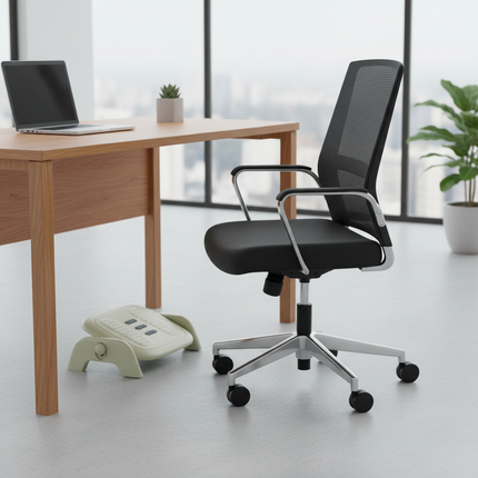 Massaging Footstool With Rollers Desk Footrest Adjustable Foot Rest With Non-slip Foot Pad Ergonomic Massage Foot Stool - gallery 2