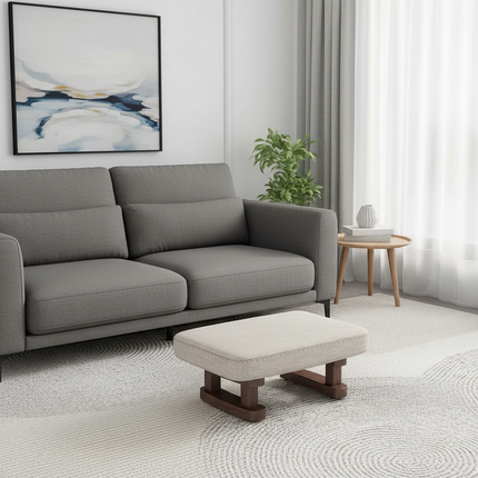 Colorful Small Wooden Stool with Non-Slip Pad Footrest Seat Square Household Living Room Hallway Sofa Tea Stools - gallery 2