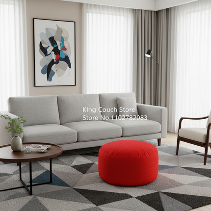 foot rest relaxing custom folding furniture wholesale round footstool makeup stools polyester sofa ottoman modern pouf chair - gallery 2