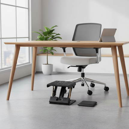 Adjustable Max-load 120lbs Footrest With Removable Soft Foot Rest Pad Stool For Car Under Desk Home Train 4-level Height Adjust - gallery 2