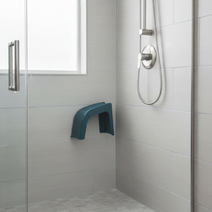 Manicure Pedicure Stool with Grooves Storage Shower Foot Holder Stand Anti-skid Universal Plastic Shaving Toenail Leg Rest Stand - gallery 2