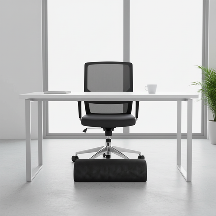 2 Heights Adjustable Foot Rest Under Desk, Soft Memory Foam Footrest Under Desk  for Foot Rest At Work, Home, Airplane, Travel - gallery 2