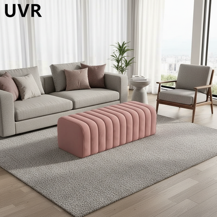 UVR Light Luxury Shoeshine Bench Modern Simple Doorway Entrance Chair Bedroom Bedside Bench Living Room Sofa Footrest Chair - gallery 2