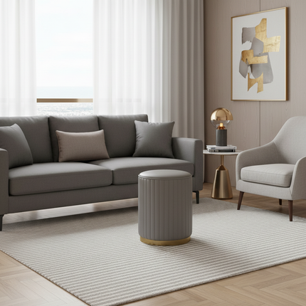 Fashion Storage Stool, Shoe Changing Stool, Makeup Stool, Bedroom Dressing Table Round Stool, New Round Stool with Storage Space - gallery 2