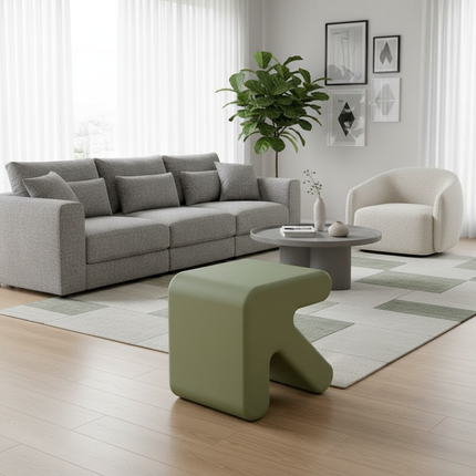 Warming New Style  Modern Simple Arrow Stool Creative Plastic Small Love Stool Fitting Room Door Shoe Stool Rest Stool - gallery 2