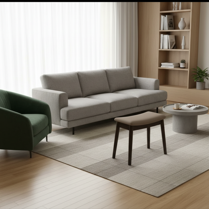 Vanity Stool Vanity Chair 18 Inch-  Stool Chair Wood Legs, Modern Piano Bench Makeup and Foot Stool for Bedroom. - gallery 2