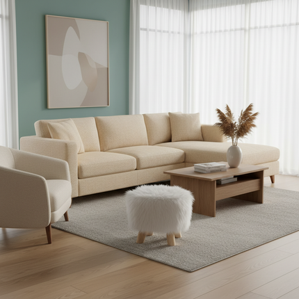 Adorable Shoes-changing Stool Plush Wooden Footrest Removable Chair Cover Soft Seat Cushion Home Decor Furnitu 가구 걸상 - gallery 2