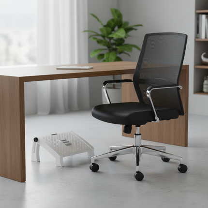 Ottoman Anti-tilting Erlang Legs Six-gear Adjustable Footstool Office Table Foot Pedal - gallery 2