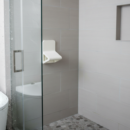 Non Perforated Bathroom Foot Pedal Non Slip ABS Shower Foot Rest Wall Mounted Rest Shaving Leg Step Aid - gallery 2