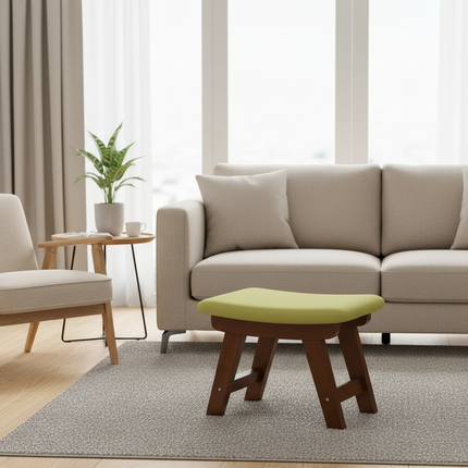 Cloth Small Stool Creative Household Shoe Stool Tea Table Stool Living Room Wood Solid Bench Modern Simple Sofa - gallery 2