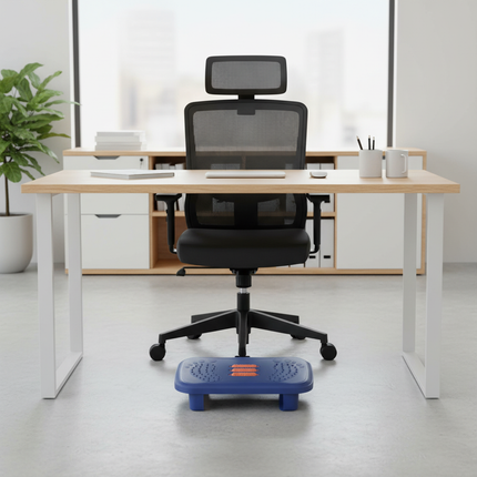 Foot Rest Under Desk Leg Rest with Roller Massage Foot Nursing Stool Foot Stool for Car Computer Desk Women Men Living Room Home - gallery 2