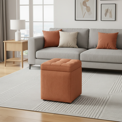 Storage Ottoman Coffee Table Living Room Sofa Stool Storage Chair for Footrest Multifunctional Foot Stool for Home Furniture - gallery 2