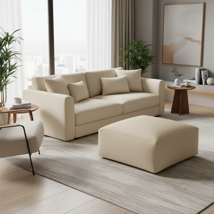 Lazy Sofa Ottoman Foot Stool Cover No Inner Modern Designed Footstool Side Table Chair Stool Versatile Low Stool Sofa - gallery 2