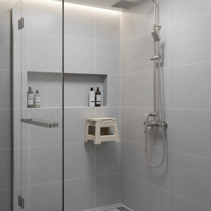 Lightweight Folding Step Stool Multi Purpose Handheld Thickened Footstool Non-Slip Plastic Small Benches Kitchen - gallery 2