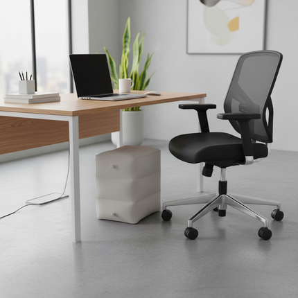 Inflatable Footrest Pillow Portable Foot Pad 3 Layer Height For Airplane Travel Essentials Great for Office Home Trains Cars - gallery 2