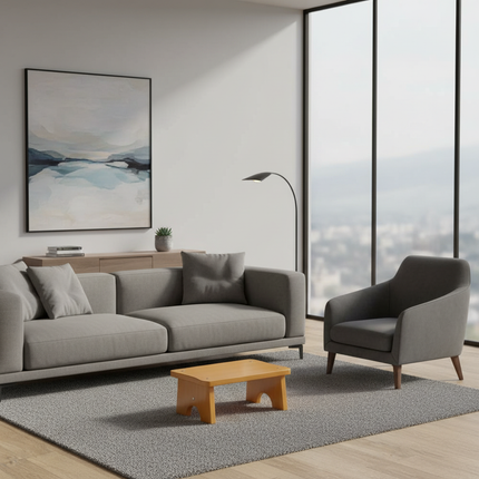 Bamboo Made Foot Stool for Bedside Vintage Step Stool Mini Get Up Anti Slip for Bedroom Bathroom Kitchen - gallery 2