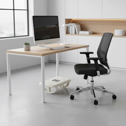 Rocking Footrest for under Desk Ergonomic Desk Leg Rest Rocker Balance Board Comfortable Foot Stool - gallery 2