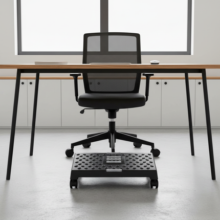 Multifunctional Footrest Under Desk with Massage Texture and Roller Non Slip Footrest Stool for Living Room Office Home - gallery 2