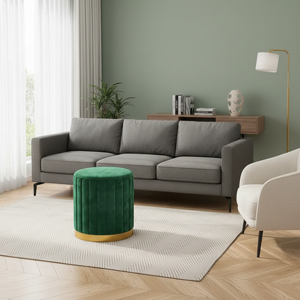 Fashion Storage Stool, Shoe Changing Stool, Makeup Stool, Bedroom Dressing Table Round Stool, New Round Stool with Storage Space - gallery 2