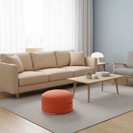 Tea Ceremony Floor Poufs With Fillings Cotton Linen Tatami Footstool Ottoman Thicken Meditation Cushion Yoga Round Cushion Futon - gallery 2