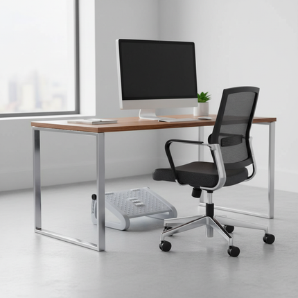 Foot Rest Foot Stool with Roller Massage and 6 Height Settings Comfortable Foot Stool Home Footrest for Under Desk Support - gallery 2