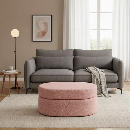 Home Furniture Stool Creative Storage Boxes Lamb Cashmere Hallway Bench Advanced Foot Seat Multifunctional Shoe Changing Stool - gallery 2