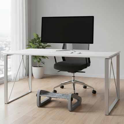 Foot Rest for Under Desk Adjustable Foot Rest Ergonomic Foot Stool Massage for Pressure Relief Portable Footstool Leg Rest Desk - gallery 2