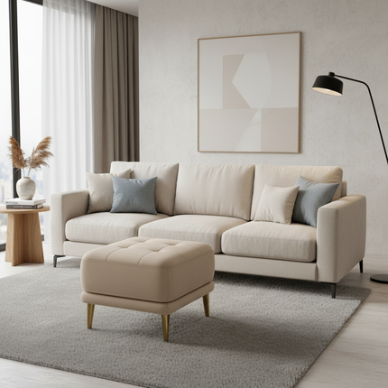 Modern Light Luxury Foot Stool Comfortable Velvet Shoes Bench Elastic Latex Sofa Seat Stable and Load Bearing Hallway Ottoman - gallery 2