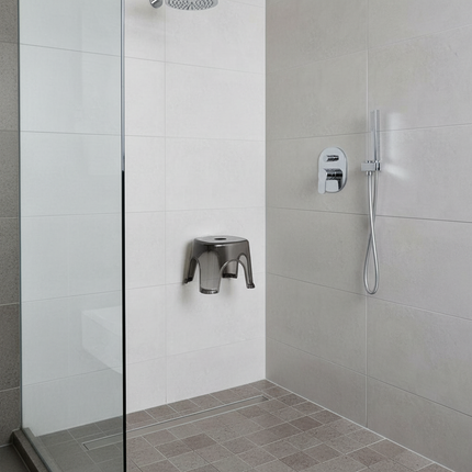 Clear Shower Foot Stool Non-slip Waterproof Transparent Stool Clear Stool for Bathroom Bedside Small Shower Spaces Corner Bench - gallery 2