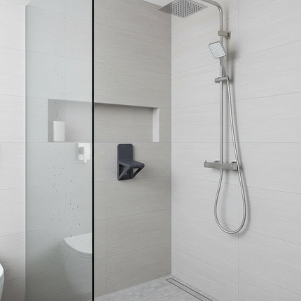 Bathroom Shower Foot Rest Triangular Stable Shower Step Bathroom Pedal Shaving Leg Assist Shower Footrest for Non-Slip Pedicure - gallery 2