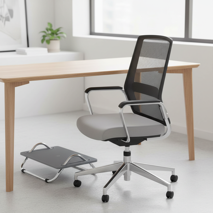 Ergonomic Multifunctional Foot Rest Stool Office Footrest with Non-Slip Base Workspace Essential for Posture Correction - gallery 2