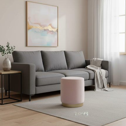 Modern Soft Velvet Bed Footrest Stools Ottomans Entrance-hall Shoes Stool Living Room Furniture Dresser Chair Pouf Footstool N - gallery 2