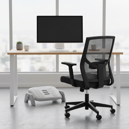 Ergonomic Massage Footstool Durable Detachable Foot Rest Stool Feet Support Adjustable Height Footrest Cushion Living Room - gallery 2